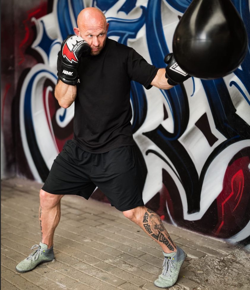 Nikita Pankraz beim Schlagtraining