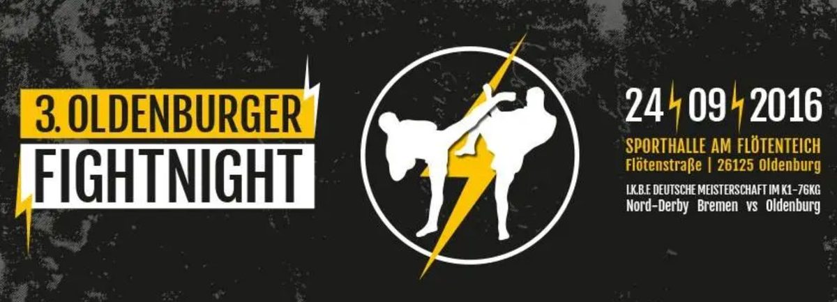 Plakat 3. Oldenburger Fightnight 2016
